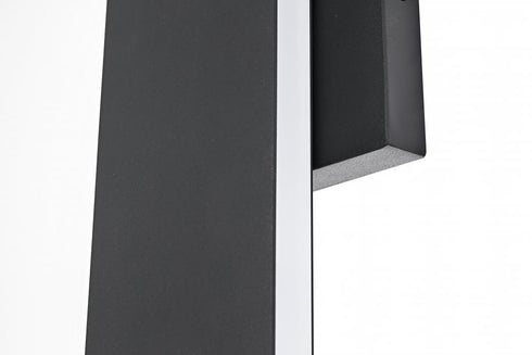 Elegant Lighting Waylen 4.5 x 18 inch Outdoor Wall Sconce in Black Model: OD506W18BK