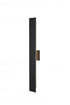 Elegant Lighting Waylen 4.5 x 34 inch Outdoor Wall Sconce in Black Model: OD506W34BK
