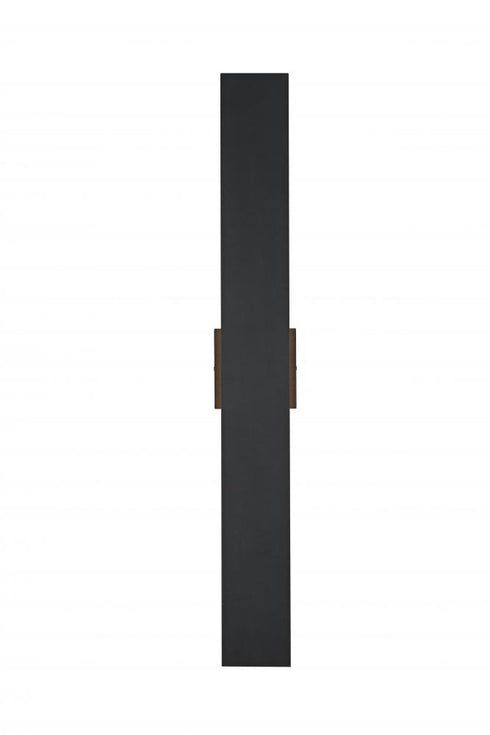Elegant Lighting Waylen 4.5 x 34 inch Outdoor Wall Sconce in Black Model: OD506W34BK