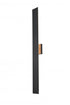 Elegant Lighting Waylen 4.5 x 40 inch Outdoor Wall Sconce in Black Model: OD506W40BK