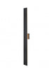 Elegant Lighting Waylen 4.5 x 48 inch Outdoor Wall Sconce in Black Model: OD506W48BK