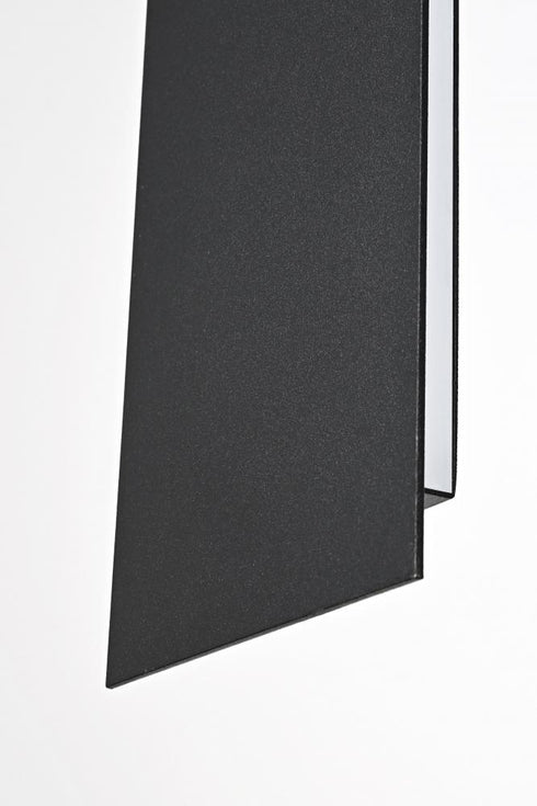 Elegant Lighting Waylen 4.5 x 48 inch Outdoor Wall Sconce in Black Model: OD506W48BK