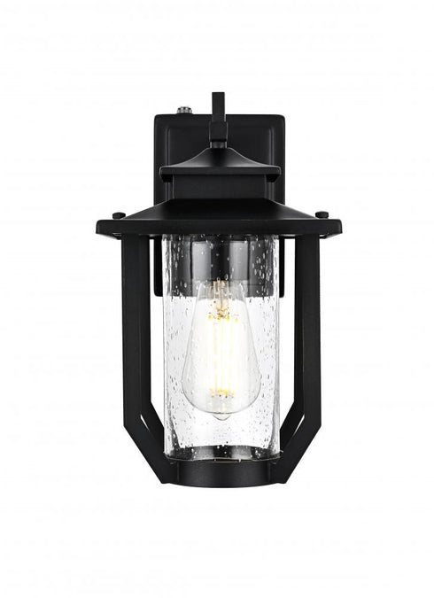 Elegant Lighting Wensley 7 inch Outdoor Pendant in Black Model: OD326W13BK