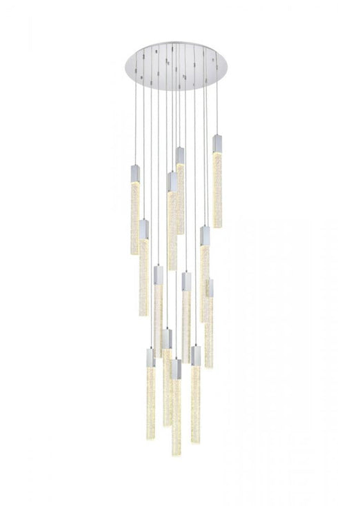 Elegant Lighting Weston 13 Light Pendant Model: 2067G30BK