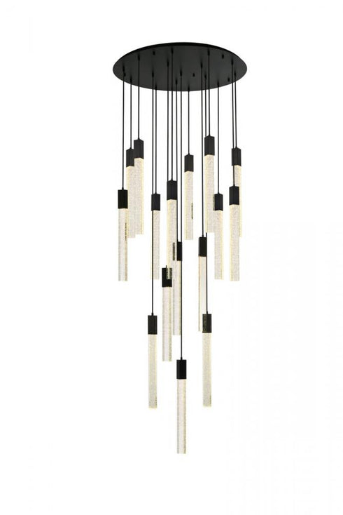 Elegant Lighting Weston 16 Light Pendant Model: 2067G36BK
