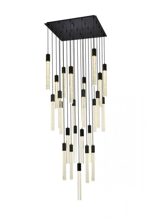 Elegant Lighting Weston 25 Light Pendant Model: 2066G36BK