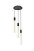 Elegant Lighting Weston 3 Light Pendant Model: 2067D16BK