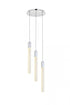 Elegant Lighting Weston 3 Light Pendant Model: 2067D16BK