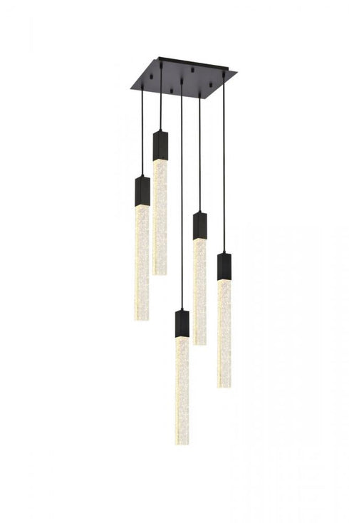 Elegant Lighting Weston 5 Light Pendant Model: 2066D16SG