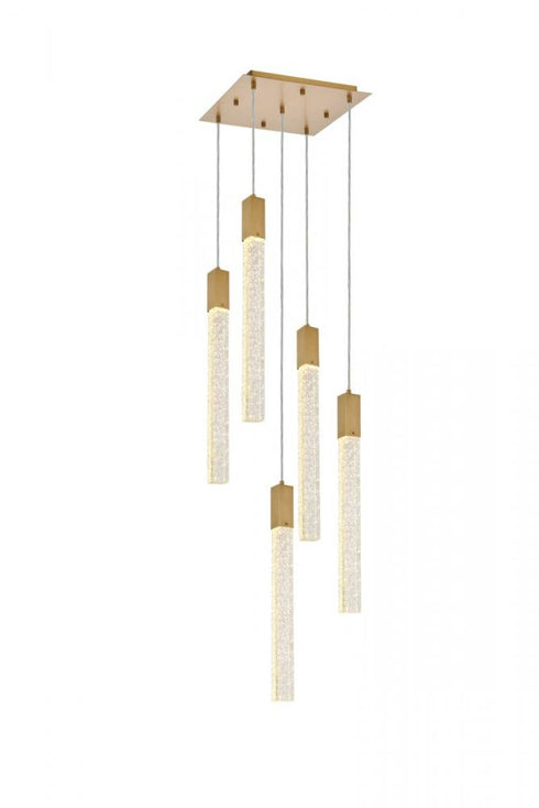 Elegant Lighting Weston 5 Light Pendant Model: 2066D16SG