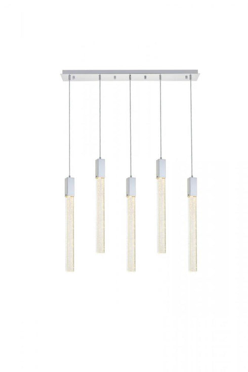 Elegant Lighting Weston 5 Light Pendant Model: 2066S36BK