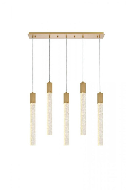 Elegant Lighting Weston 5 Light Pendant Model: 2066S36BK