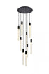 Elegant Lighting Weston 9 Light Pendant Model: 2067D24BK