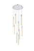 Elegant Lighting Weston 9 Light Pendant Model: 2067D24BK
