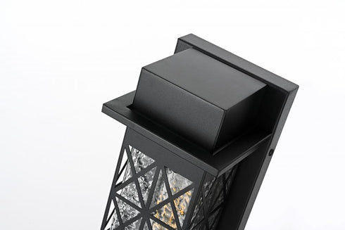 Elegant Lighting Wildey 7 inch Outdoor Pendant in Black Model: OD361W16BK