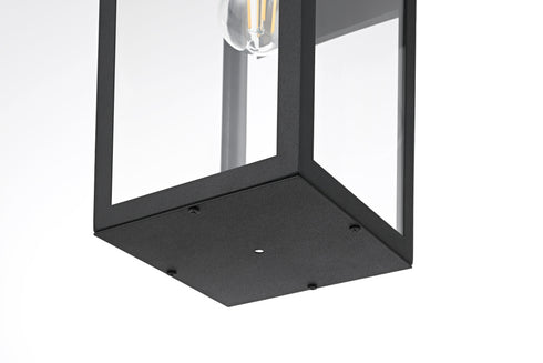 Elegant Lighting William 1 Light Wall Sconce W7.5 Inch E8.9 Inch H18.3 Inch in Black Model: OD405W18BK