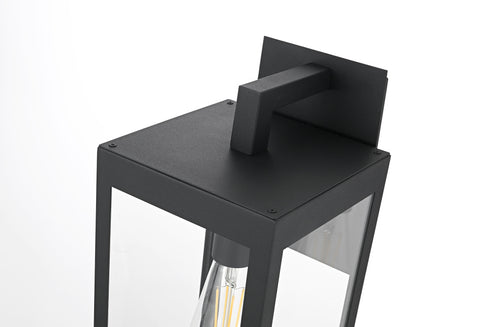 Elegant Lighting William 1 Light Wall Sconce W7.5 Inch E8.9 Inch H18.3 Inch in Black Model: OD405W18BK