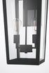 Elegant Lighting William 2 Light Wall Sconce W9.8 Inch E11.3 Inch H23.7 Inch in Black Model: OD405W24BK