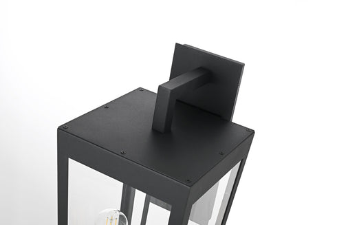 Elegant Lighting William 2 Light Wall Sconce W9.8 Inch E11.3 Inch H23.7 Inch in Black Model: OD405W24BK