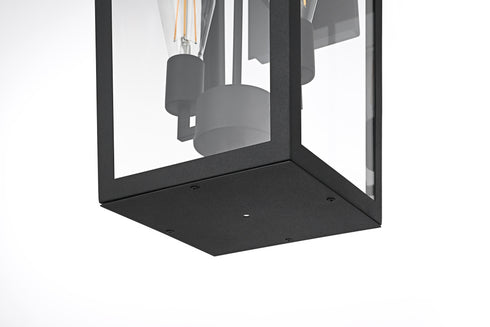 Elegant Lighting William 2 Light Wall Sconce W9.8 Inch E11.3 Inch H23.7 Inch in Black Model: OD405W24BK
