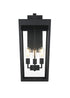 Elegant Lighting William 3 Light Wall Sconce W12.0 Inch E13.5 Inch H28.0 Inch in Black Model: OD405W28BK