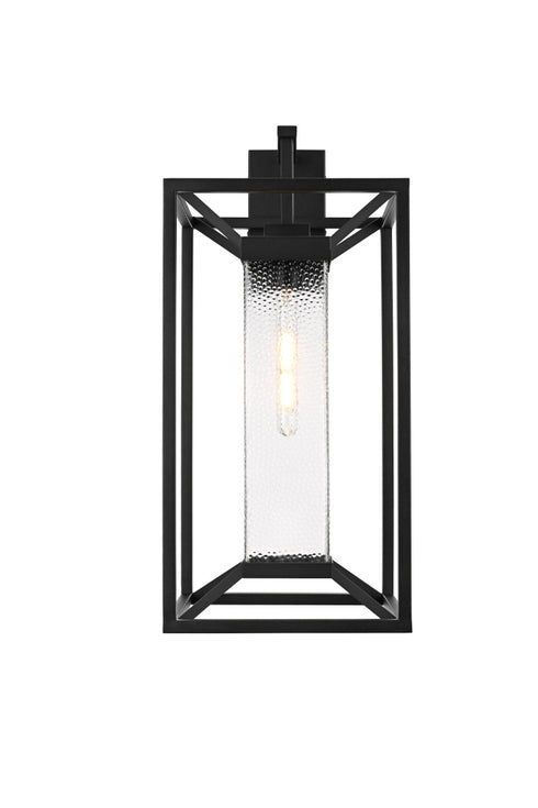 Elegant Lighting Willington 1 Light Wall sconce W12 Inch E13 Inch H25.5 Inch L1 in Black (1Box) Model: OD329W26BK