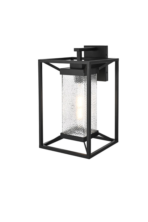 Elegant Lighting Willington 1 Light Wall sconce W9.5 Inch E10.5 Inch H17 Inch L1 in Black (1Box) Model: OD329W17BK