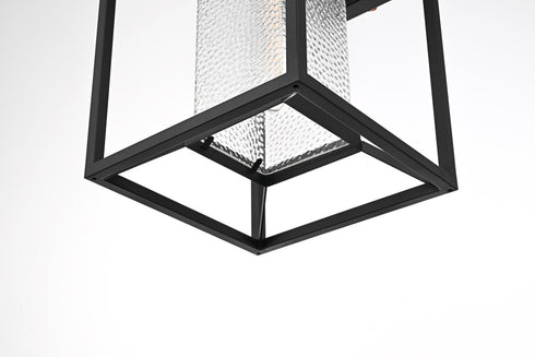 Elegant Lighting Willington 1 Light Wall sconce W9.5 Inch E10.5 Inch H17 Inch L1 in Black (1Box) Model: OD329W17BK
