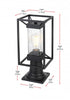 Elegant Lighting Willington 7 inch Outdoor Pendant in Black Model: OD329P16BK