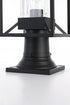 Elegant Lighting Willington 7 inch Outdoor Pendant in Black Model: OD329P16BK