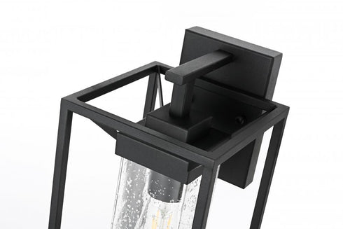 Elegant Lighting Willington 7 inch Outdoor Pendant in Black Model: OD329W14BK