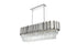 Elegant Lighting Willow 12 Light Pendant L47 Inch W14 Inch H14 Inch L12 Chrome in Chrome and Clear Finish Model: 3401G47C