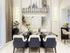 Elegant Lighting Willow 12 Light Pendant L47 Inch W14 Inch H14 Inch L12 Chrome in Chrome and Clear Finish Model: 3401G47C