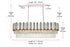 Elegant Lighting Willow 12 Light Pendant L47 Inch W14 Inch H14 Inch L12 Chrome in Chrome and Clear Finish Model: 3401G47C