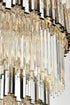 Elegant Lighting Willow 27 Light Pendant D40 Inch H59 Inch L29 Chrome in Chrome and Clear Finish Model: 3400GR40C