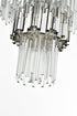 Elegant Lighting Willow 27 Light Pendant D40 Inch H59 Inch L29 Chrome in Chrome and Clear Finish Model: 3400GR40C
