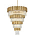 Elegant Lighting Willow 27 Light Pendant D40 Inch H59 Inch L29 Satin Gold in Satin Gold and Clear Finish Model: 3400GR40SG