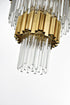 Elegant Lighting Willow 27 Light Pendant D40 Inch H59 Inch L29 Satin Gold in Satin Gold and Clear Finish Model: 3400GR40SG