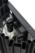 Elegant Lighting Willow 3 Light Wall Sconce W12 Inch H18 Inch L2 Black in Black and Clear Finish Model: 3400W12BK