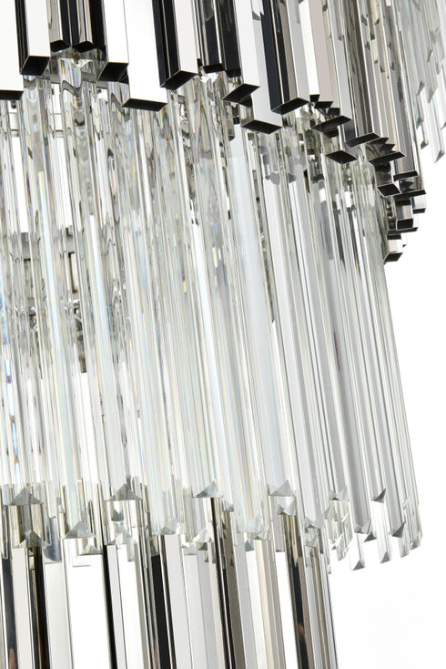 Elegant Lighting Willow 39 Light Pendant D48 Inch H79 Inch L45 Chrome in Chrome and Clear Finish Model: 3400GR48C