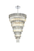 Elegant Lighting Willow 39 Light Pendant D48 Inch H79 Inch L45 Chrome in Chrome and Clear Finish Model: 3400GR48C