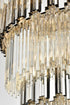 Elegant Lighting Willow 39 Light Pendant D48 Inch H79 Inch L45 Chrome in Chrome and Clear Finish Model: 3400GR48C