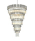 Elegant Lighting Willow 39 Light Pendant D48 Inch H79 Inch L45 Chrome in Chrome and Clear Finish Model: 3400GR48C