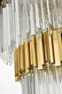 Elegant Lighting Willow 39 Light Pendant D48 Inch H79 Inch L45 Satin Gold in Satin Gold and Clear Finish Model: 3400GR48SG
