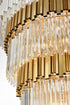 Elegant Lighting Willow 39 Light Pendant D48 Inch H79 Inch L45 Satin Gold in Satin Gold and Clear Finish Model: 3400GR48SG