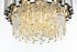 Elegant Lighting Willow 4 Light Flush Mount D16 Inch Chrome in Chrome and Clear Finish Model: 3400F16C
