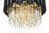 Elegant Lighting Willow 4 Light Pendant D16 Inch H14 Inch L3 Black in Black and Clear Finish Model: 3400D16BK