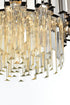 Elegant Lighting Willow 4 Light Pendant D16 Inch H14 Inch L3 Chrome in Chrome and Clear Finish Model: 3400D16C