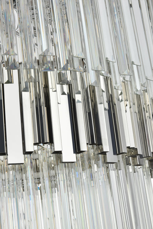 Elegant Lighting Willow 43 Light Pendant D59 Inch H79 Inch L45 Chrome in Chrome and Clear Finish Model: 3400GR59C