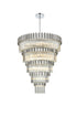 Elegant Lighting Willow 43 Light Pendant D59 Inch H79 Inch L45 Chrome in Chrome and Clear Finish Model: 3400GR59C